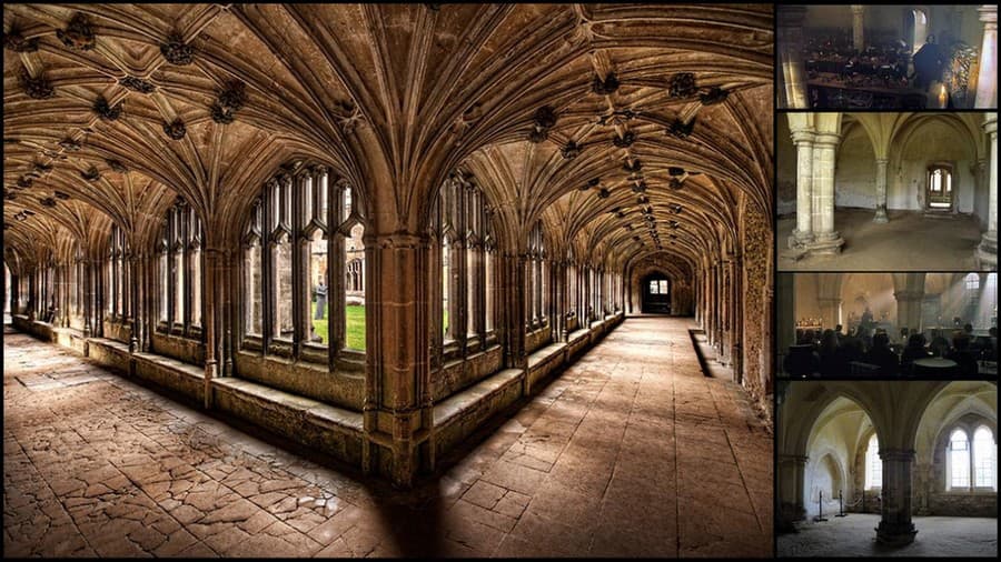 Priestory v Lacock Abbey