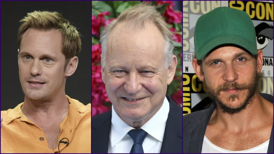 Skarsgårdovci zľava: Alexander, Stellan a Gustaf (Foto: SITA/AP/Invision/Richard Shotwell, Joel C Ryan, Chris Pizzello)