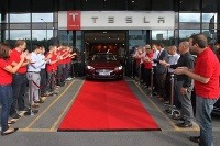 Tesla S prvý raz v Európe - tentoraz v Nórsku.