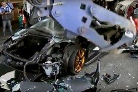 Lamborghini Murcielago zničené na