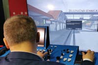 ŽSR vlakový simulátor Strečno