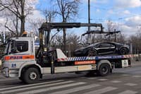 Bugatti Chiron na odťahovke vo Viedni