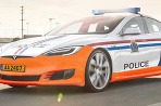 Policajná Tesla v Luxembursku