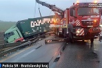 Nehoda D1 dva kamióny