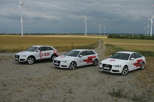 Tri Audi na tretiny