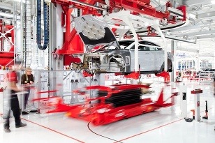 Tesla S sa vyrába