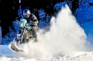 Harley-Davidson Snow Drag