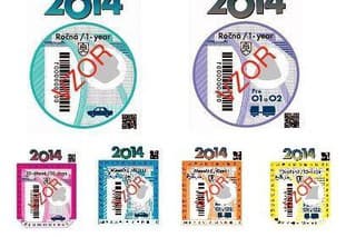 Diaľničné známky 2014