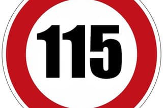 115 km/h