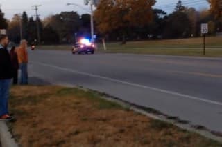 Policajná naháňačka skútra v