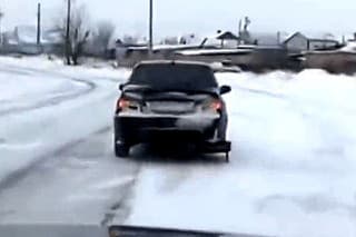 Sánky namiesto kolesa -