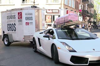 Lamborghini Gallardo s prívesom
