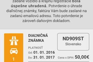 Elektronické diaľničné známky