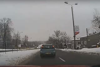Šmyk na snehu
