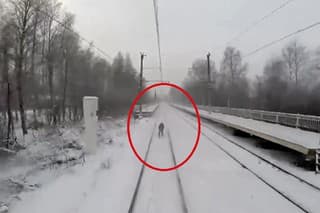 Lyžovanie za vlakom