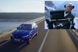Stephen Hawking a Jaguar