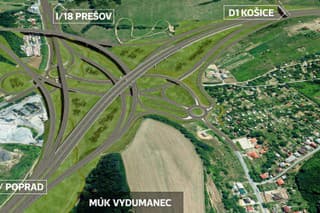 Križovatka Prešov Západ D1