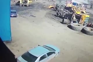 Výbuch pneumatiky zničil Corollu