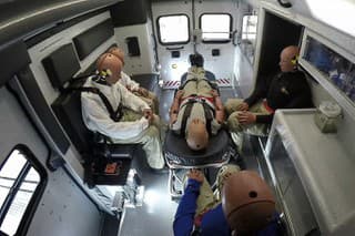 Crash test sanitky