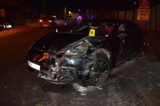 Nehoda v Kežmarku Porsche