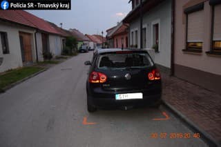Nehoda Skalica cyklista SMS