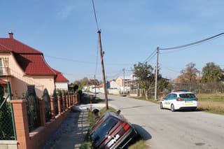 Zaparkoval v jarku v