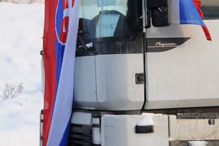 Štrajk autodopravcovia