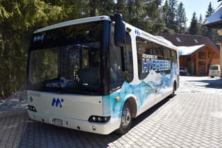 Vodíkový autobus v Demänovskej
