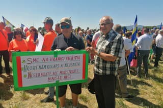 Protest starostov Zemplín