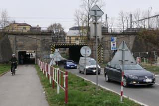 Žilina podjazd pod železnicou
