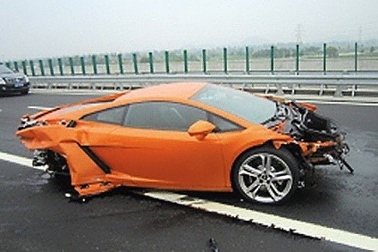 Lamborghini Gallardo - nehoda