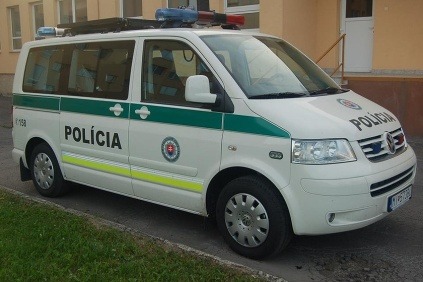 Policajný VW Transporter