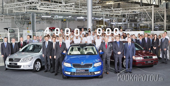 4 000 000 - teda štyri milióny troch generácií modelu Škoda Octavia - to už je pekné číslo.