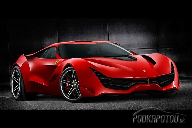 Svalnaté a na prvý pohľad športové Ferrari CascoRosso.