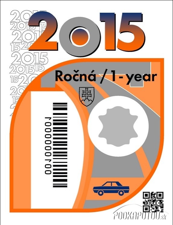 Diaľničné nálepky 2015