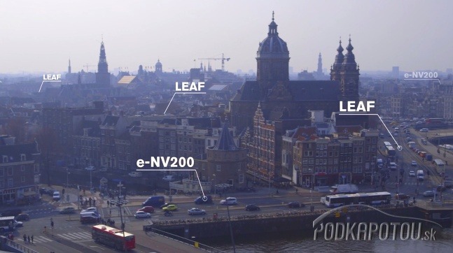 Elektrické Nissany v Amsterdame
