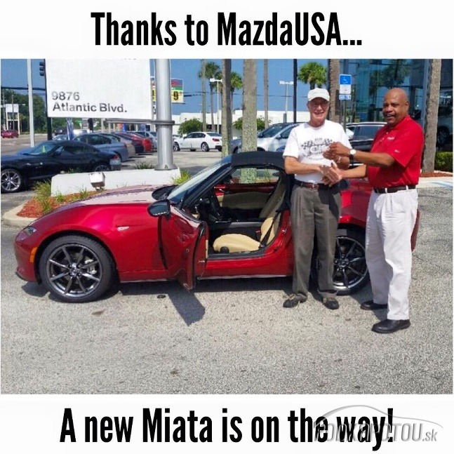 Takto si majiteľ prebral svoju novú Mazdu MX-5...