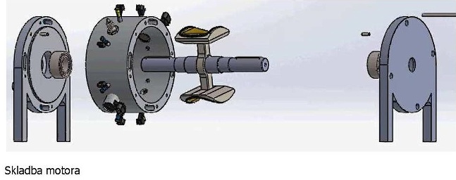 Komorový rotačný spaľovací motor
