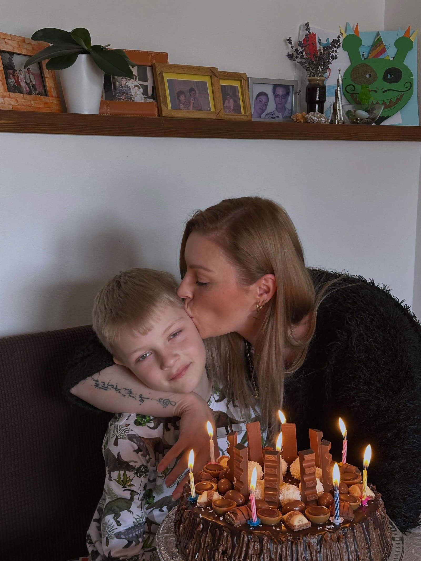 Barbora Švidraňová with her son