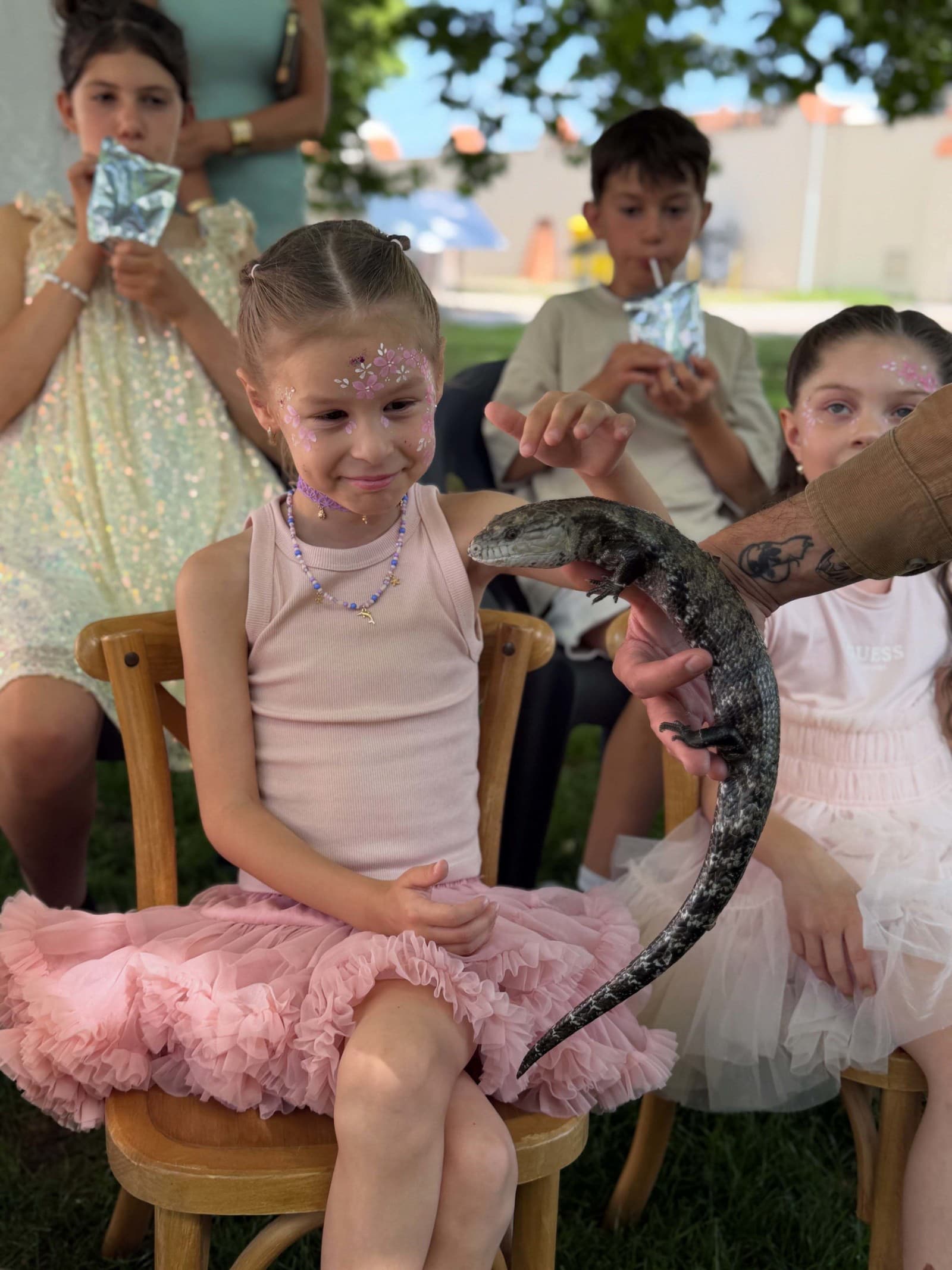 Monika Bagárová's daughter at her party