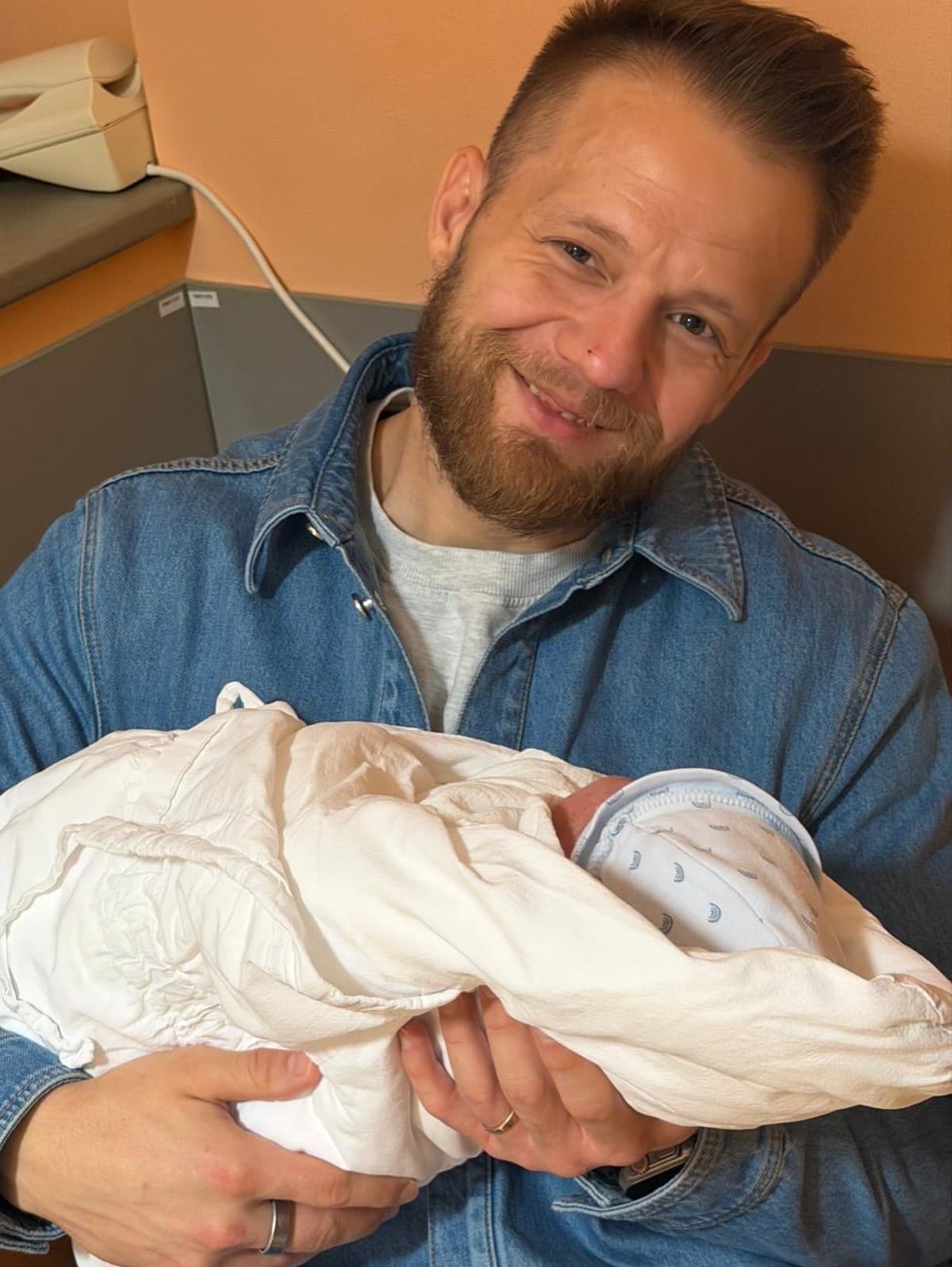 Boris Bajer with his son Leo