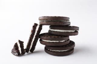 Closeup of stack of