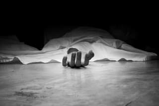 The dead man's body.