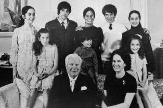 Charlie Chaplin s rodinou