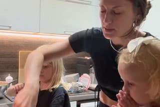 Natália Germáni s dcérkami