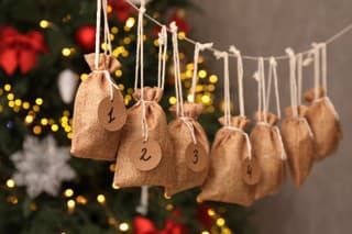 Advent calendar with gifts