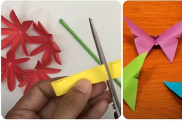 výrova papierových kvetín/výroba papierových