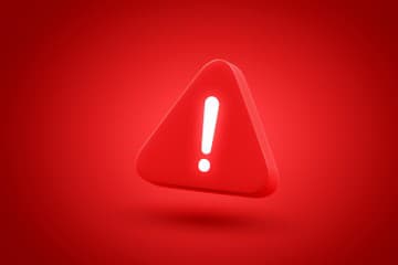 Warning sign icon 3d Warning sign icon 3d
