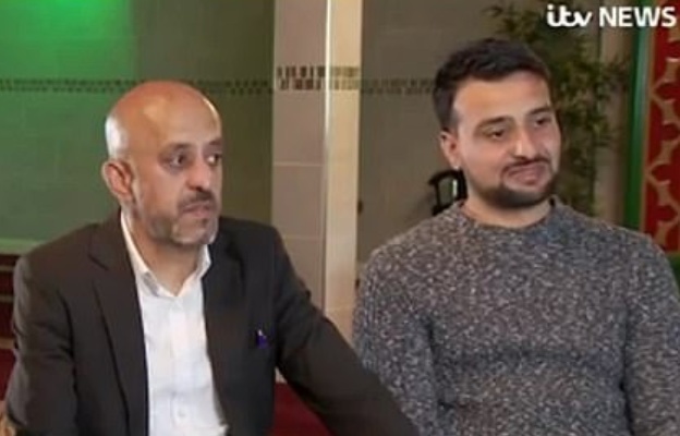 Foziin otec Nabil a manžel Wajid (ITV News)