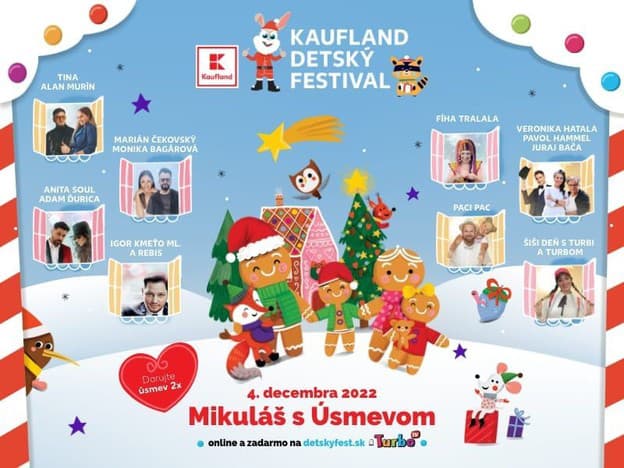 Kaufland Detský festival spolu s Mikulášom pripravili krásny program pre celú rodinu.
